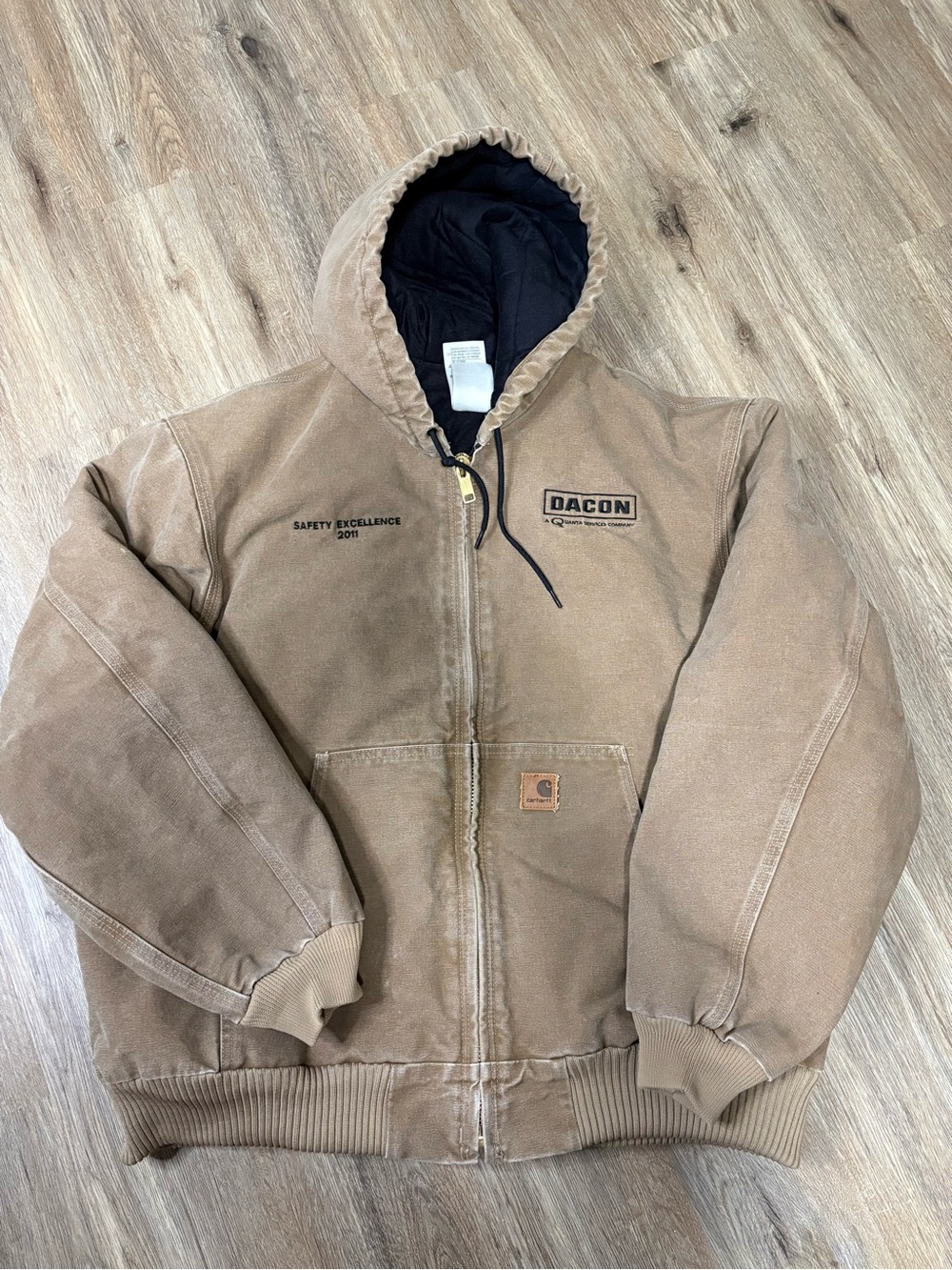 Carhartt J130 FRB Frontier Brown Active Jacket Men’s XL Quilted Lined Workwear